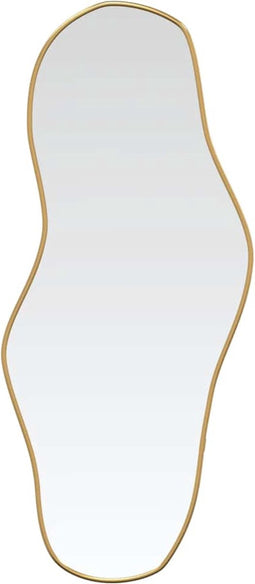 vidaXL - Wandspiegel - 90x40 - cm - goudkleurig