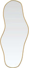 vidaXL - Wandspiegel - 90x40 - cm - goudkleurig