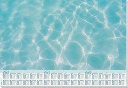 Sigel designonderlegger - papier - Cool Pool - A2 - jaren 2023/2024/2025 - SI-HO306