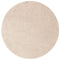 vidaXL - Shaggy - Vloerkleed - met - Latex - Rug - Crème - ø120 - cm