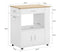 SoBuy FKW113-WN - Keukenwagen - Witte Multifunctionele Kast met Wielen en Laden