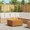 vidaXL - Vierkante - Vuurkorf - 80x80x40 - cm - Weerbestendig - Staal