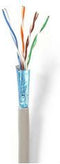 Nedis Netwerk Kabel Rol - CAT5e - Solid - U/UTP - Koper - 100.0 m - Binnenshuis - Rond - PVC - Grijs - Gift Box