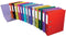 Pergamy ordner, voor ft A4, volledig uit PP, rug van 5 cm, geassorteerde kleuren 10 stuks