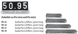 Transparant rail 55mm voor Fix 1010-1016