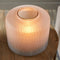 Riviera Maison Windlicht Grijs - Mabel Verticale Strepen Motief - Glas - (ØxH) 30x25