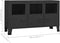 vidaXL - Dressoir - industrieel - 105x35x62 - cm - metaal - en - glas - zwart