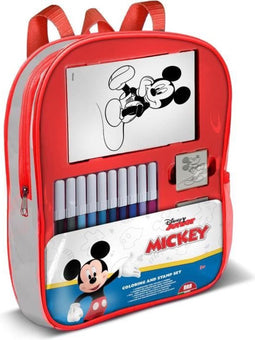 Gevulde rugzak - MULTIPRINT - 24945 - 4 Mickey-stempels