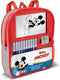 Gevulde rugzak - MULTIPRINT - 24945 - 4 Mickey-stempels
