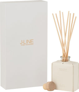 J-Line geurolie + stokjes - Grape White - leder - zwart - 100ml