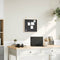 vidaXL - Krijtbord - met - massief - grenenhouten - lijst - 40x40 - cm - zwart