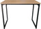 Bureau Stoer - laptoptafel - computertafel - industrieel - zwart metaal lichtbruin hout