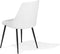 VALERIE - Eetkamerstoel set van 2 - Wit - Kunstleer
