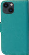 Mobiparts iPhone 13 - Wallet Case - Saffiano motief - Turquoise