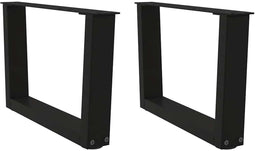 vidaXL - Eettafelpoten - 2 - st - V-vormig - 50x(30-31,3) - cm - staal - zwart