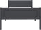 vidaXL - Bedframe - massief - grenenhout - grijs - 90x200 - cm