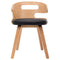 vidaXL - Eetkamerstoelen - 2 - st - gebogen - hout - en - kunstleer