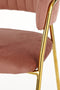 Mica Decorations Moony Eetkamerstoel - Velvet - Roze