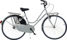 Aurelia Donna Damesfiets - Tranportfiets Voor Dames - 26 Inch 43 cm - V-Brakes - Grijs