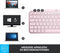 Logitech MX Keys Mini - Draadloos Toetsenbord - Compact met Smart Keys - Roze