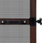 vidaXL - Hordeur - met - scharnieren - 100x215 - cm - bruin