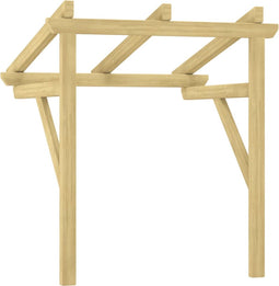 vidaXL - 318569 - - Deurluifel - 100x100x80 - cm - geïmpregneerd - grenenhout