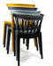 Windson Stapelstoel Zwart - SET VAN 4