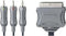 Bandridge VL7542 - Video kabel adapter - 1,5 m SCART (21-pin) 3 x RCA - Grijs