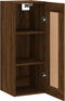 vidaXL - Wandkast - 34,5x34x90 - cm - bewerkt - hout - bruin - eikenkleur