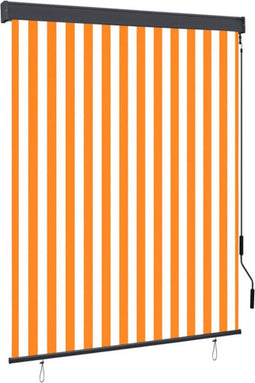 vidaXL-Rolgordijn-voor-buiten-140x250-cm-wit-en-oranje