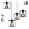 Atmooz - Hanglamp Noury - Industrieel - Woonkamer / Slaapkamer / Eetkamer - Plafondlamp - Zwart - Hoogte 130cm - Metaal