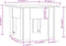 vidaXL - Salontafel - 55x55x42 - cm - spaanplaat - bruin - eikenkleur