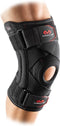 McDavid Kniebandage - Kniesteun met klittenband - Zwart - Maat XXL