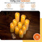 Goliving LED Kaarsen Set - 9 Stuks - Bewegende Vlam - Echte Wax - Warm Wit Licht - 2 Afstandsbedieningen