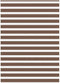 vidaXL - Zebra - rolgordijn - 155x200 - cm - stofbreedte - 150,9cm - polyester - bruin
