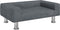 vidaXL Kinderbank 70x45x26,5 cm fluweel donkergrijs