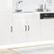 vidaXL - Spoelbakonderkast - Lucca - bewerkt - hout - hoogglans - wit
