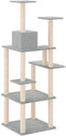 vidaXL - Kattenmeubel - met - sisal - krabpalen - 153 - cm - crèmekleurig