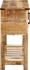 vidaXL - Wandtafel - 100x35x75 - cm - massief - mangohout