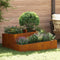 vidaXL - Tuinpot - 100x100x50 - cm - Weerbestendig - Staal
