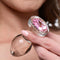 Booty Sparks - Pink Gem Glazen Buttplug Met Siersteen - Roze - Drie maten Medium