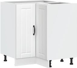 vidaXL - Keuken - hoekonderkast - Lucca - bewerkt - hout - wit