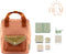 BEAU by Bo Sticky lemon rugzak small + A little lovely company back to school set Bloessem groen