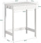 SoBuy FWT43-W - Bureau - Compact 60x40cm met Lade & Zijhaken - Wit