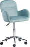 PRIDDY - Bureaustoel - Mintgroen - Fluweel