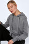 Noisy May Nmship L/s Hoodie Knit Bg - Dames Hoodie met capuchon - Grijs - Maat S