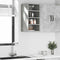 vidaXL - Hangkast - Riga - 30x29,5x60 - cm - bewerkt - hout - betongrijs