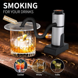 Ultieme Culinaire Rookpistool Set - Foodsmoker = Cocktailsmoker - Compleet met Accessoires en Houtsnippers voor Eten & Cocktails