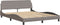 vidaXL - Bedframe - zonder - matras - stof - taupe - 160x200 - cm