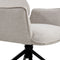 Eetkamerstoel Jill Linnen Beige Set van 2 stuks